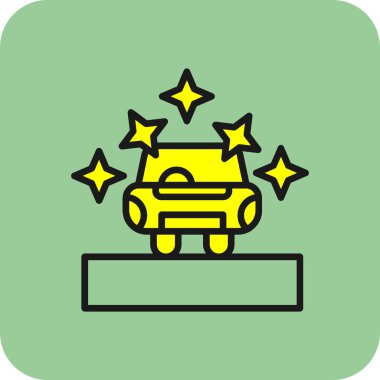 Bir arabanın vektör illüstrasyonu