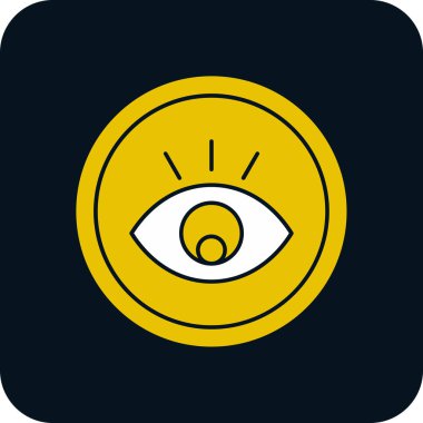 Göz. Web simgesi basit illüstrasyon 