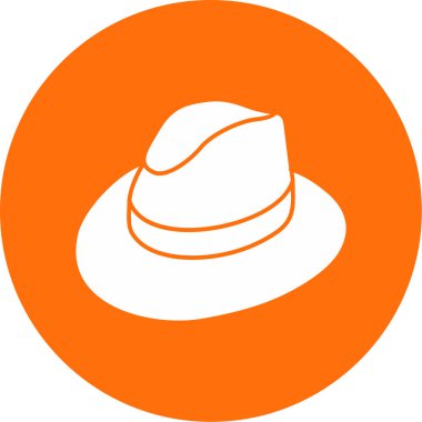 Şapka. Web simgesi basit illüstrasyon 