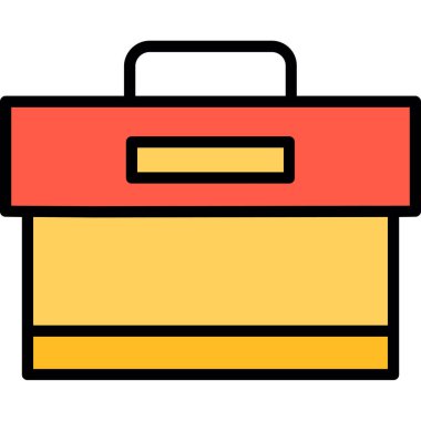 Çanta. Web simgesi basit tasarım