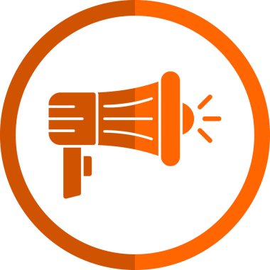 megafon simgesi, kampanya konsepti vektör illüstrasyonu