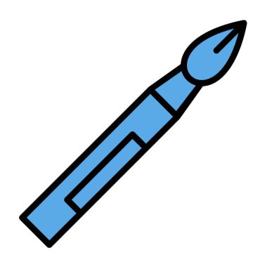 fırça ağ ikonu vektör illüstrasyonu