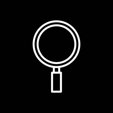 Büyütme cam simgesi vektör illüstrasyonu 