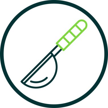 Ladle Web simgesi, vektör illüstrasyonu