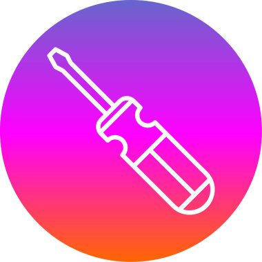 tornavida aracı simge vektör illüstrasyon tasarımı