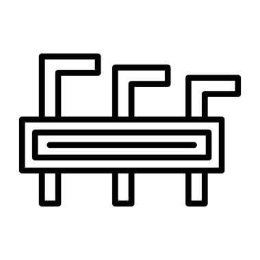 Klima satırı simgesi, vektör çizim