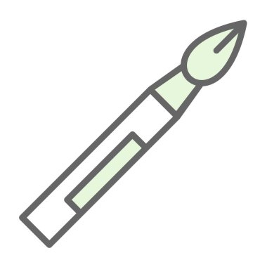 fırça ağ ikonu vektör illüstrasyonu