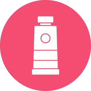 Boya tüpü logo web simgesi basit illüstrasyon 