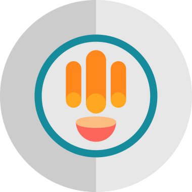 Bir adam düz simgesi