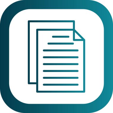 Belge. Web simgesi basit tasarım