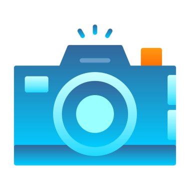 Kamera. Web simgesi basit illüstrasyon