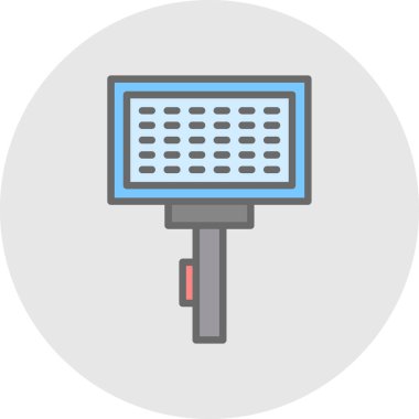 fırça ağ ikonu vektör illüstrasyonu