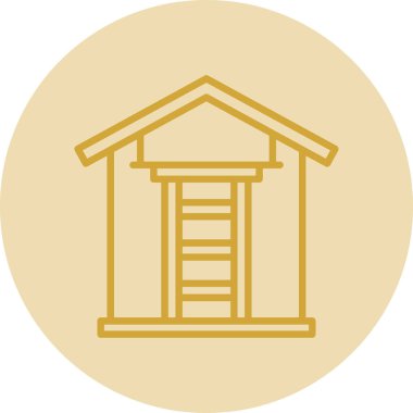 merdiven simgesi, vektör illüstrasyonu basit tasarım