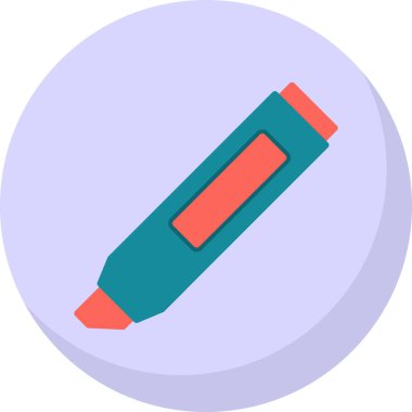 Vurgulama simgesi vektör illüstrasyonu