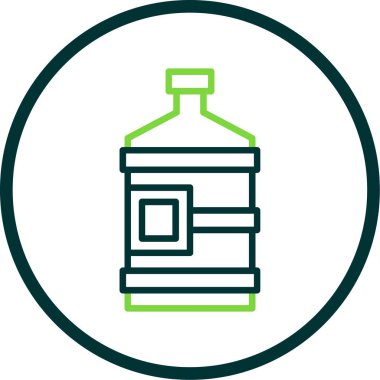 Su şişesi ikonu. özet çizimi 