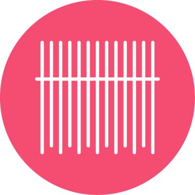 Barkod düz simgesinin vektör illüstrasyonu