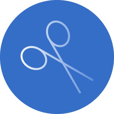 İzole edilmiş arkaplanda makas simgesi