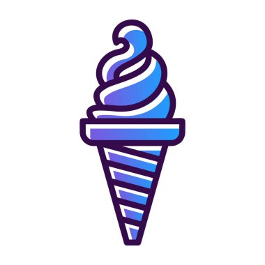 dondurma ikonu vektör illüstrasyonu
