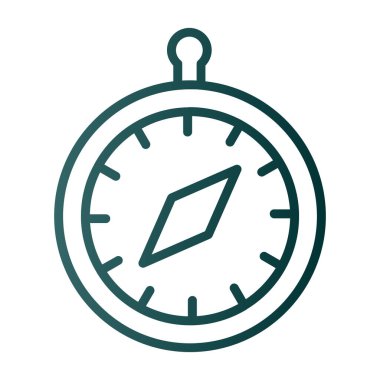vector illustration of Compass modern icon            