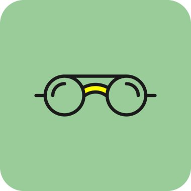 göz gözlük simge vektör çizim