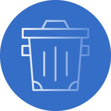 Çöp kutusu simgesi. vektör illüstrasyonu