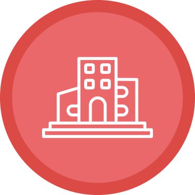 modern yapı web simgesi, vektör illüstrasyonu