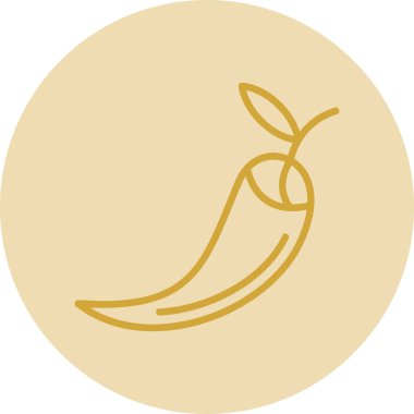 chili pepper simge vektör illüstrasyonu