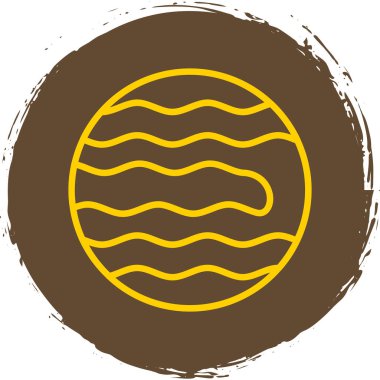 gezegen simgesi, vektör illüstrasyonu basit tasarım