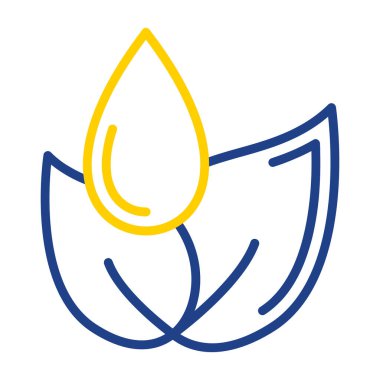 Yaprak. Web simgesi basit illüstrasyon