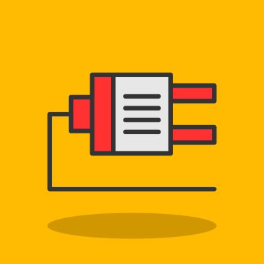 Plug web simgesi, simge illüstrasyonu