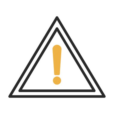 warning sign. web icon simple illustration
