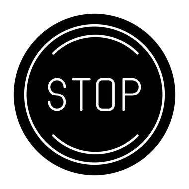 Kes şunu. Web simgesi basit illüstrasyon 