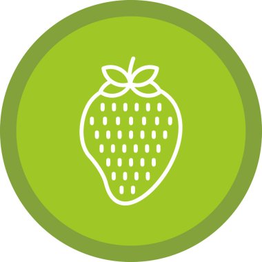 Çilek simgesi, vektör çizimi 