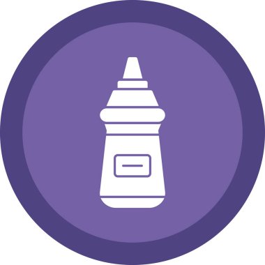 Hardal şişesinin vektör illüstrasyon simgesi 