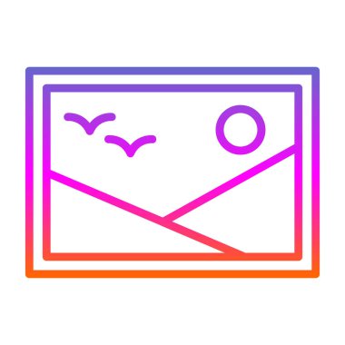 zarf simgesi vektör illüstrasyonu