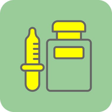 Şişe. Web simgesi vektör illüstrasyonu