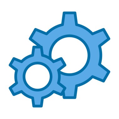 Gears'ı satırı vektör simgesi 