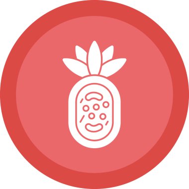 Ananas simgesinin vektör illüstrasyonu