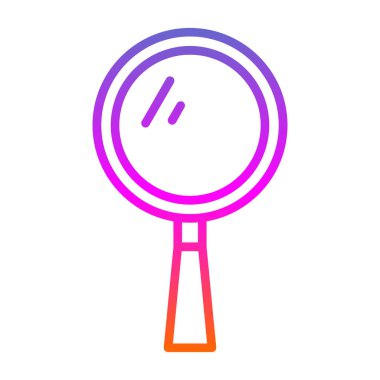 Büyütme camı izole edilmiş ikon web illüstrasyon tasarımı