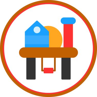 bank ikonu vektör illüstrasyonu