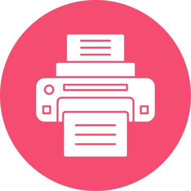  Printer web icon simple illustration