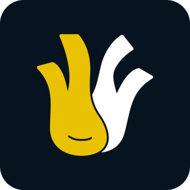 Tek izole edilmiş el simgesinin vektör çizimi