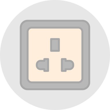 Güç düğmesinin vektör illüstrasyonu