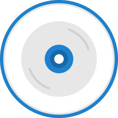CD mi? Web simgesi basit illüstrasyon