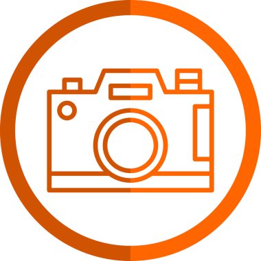 Kamera. Web simgesi basit illüstrasyon