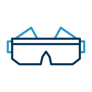 Gözlük. Web simgesi basit illüstrasyon 