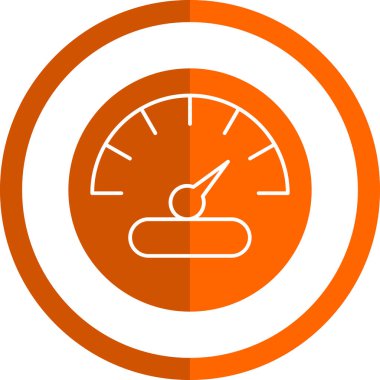 basit hız göstergesi simgesi, vektör çizim