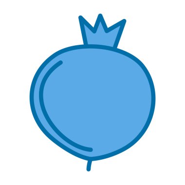 Nar meyve simgesinin vektör illüstrasyonu