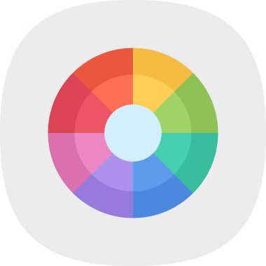 daire, dairesel şekil, simge, düz vektör tasarımı