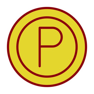 araba park simgesi vektör illüstrasyon                  